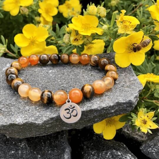 Minerální náramek tygří oko, karneol - MED